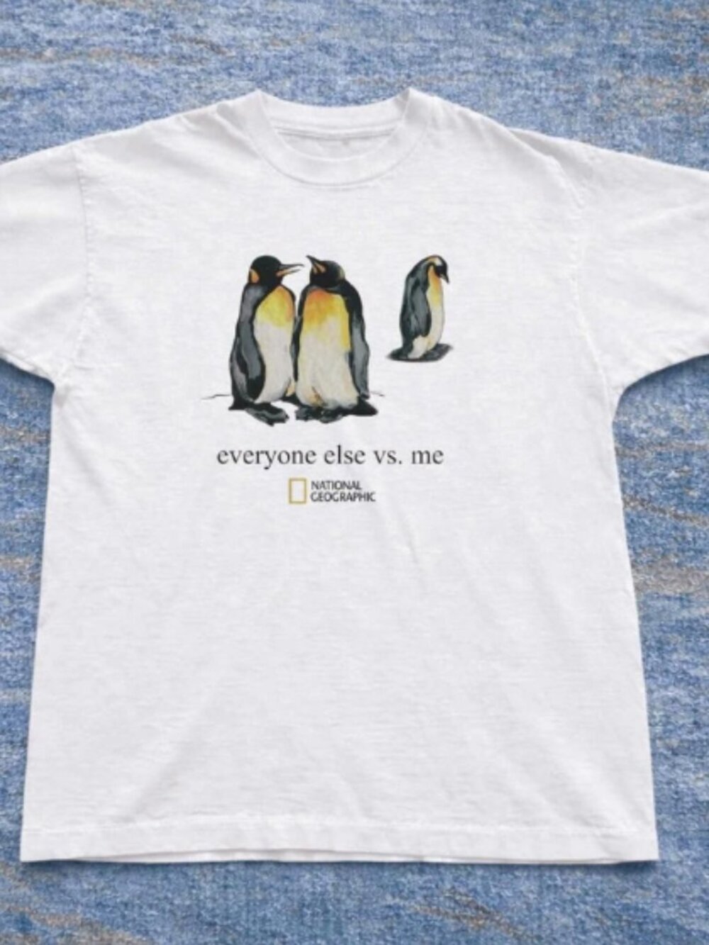 Penguin Funny Graphic Tee Cute Animal T-Shirt National Geographic